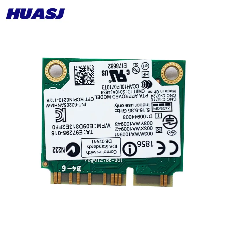 Huasj Intel Centrino Advanced-N 6205 62205HMW 300Mbps Wifi PCIe tarjeta para IBM Lenovo Thinkpad x220 x220i t420 60Y3253