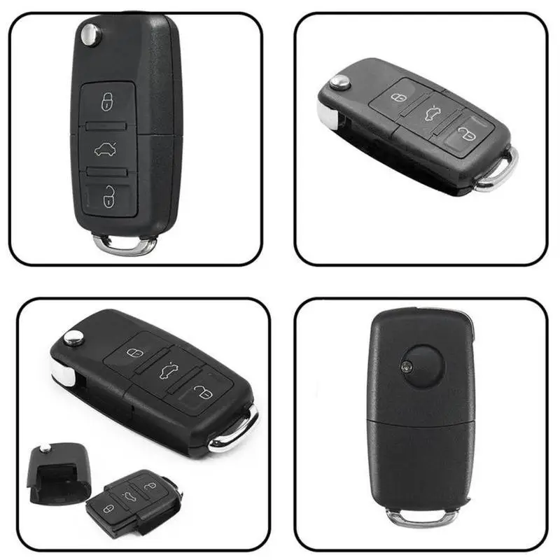 Car Remote Key Flip Folding Key Shell Case For Compartment Shell Car Secret Stash Keyring Remote Hidden Key