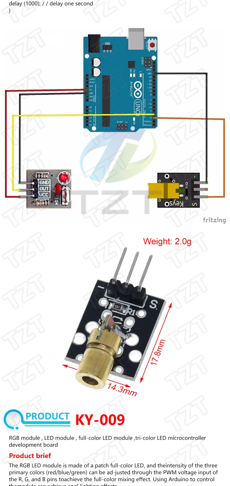 Für Arduino 45 Arten von Sensoren Digitaler Temperatur-Feuchtigkeits-RGB-LED-Boden-Buzzer-Ton-Ultraschall-Regentropfen-Sensormodul DHT11 – Detail 7