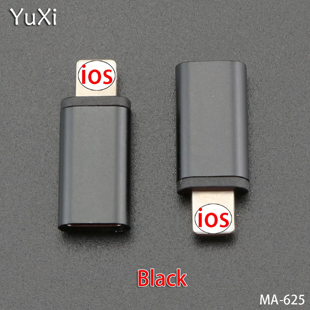 YuXi 4PCS/lot USB OTG Adapter Type C To Apple male For iphone X XS XR 8 7 Plus 10 Lighting Sync Data Fast Charging Converter