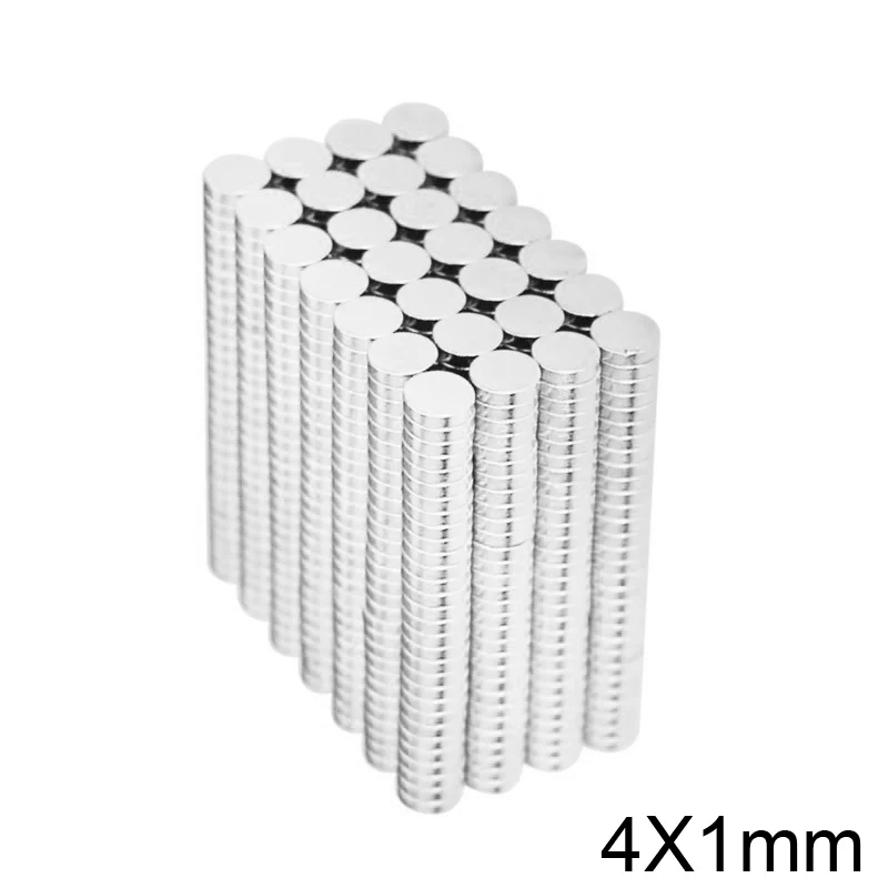 100~5000pcs 4x1 mm Mini Small Circular Magnets 4mmx1mm N35 Neodymium Magnet strong Dia 4x1mm Permanent NdFeB Magnets disc 4*1 mm