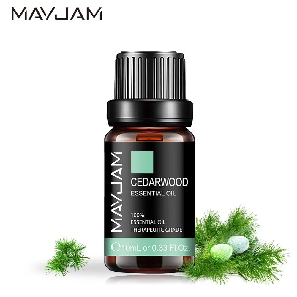 Эфирное масло Cedarwood 10 мл, чистые натуральные эфирные масла, ароматическое масло с диффузором из ветерии цитронеллы иланга