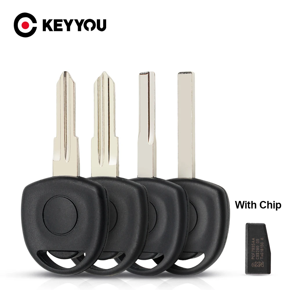 

KEYYOU Transponder Key Fob ID40 ID46 Chip For Vauxhall Opel Agila Combo Van Corsa C Mervia For Chevrolet Cruze Uncut Blank Shell