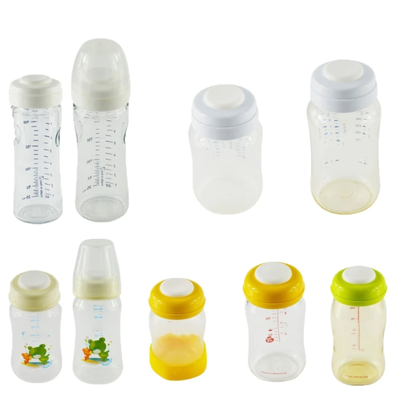 Baby Feeding Bottle Breast Milk Freshing Sealing Disc Lid Wide Milk Bottle Storage Silicone Sealing Disk Bottle Parts