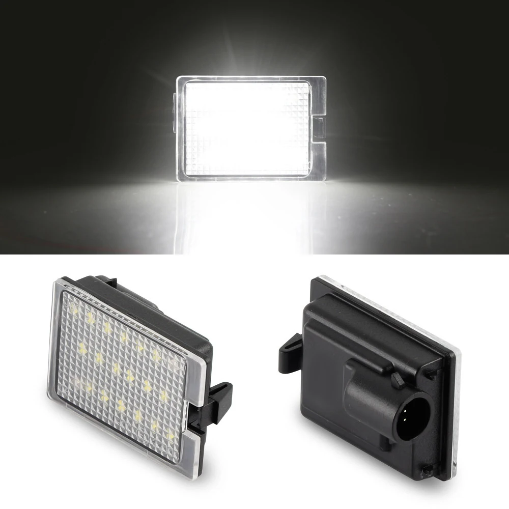 Car LED License Plate Light For Dodge Durango 2014-2019 Number Frame Lamp