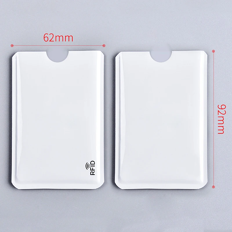 High quality Anti Degaussing Theft Ultra Thin Bank Card Cover New Anti Rfid Blocking Reader Lock Card Holder ID Credit Card Case