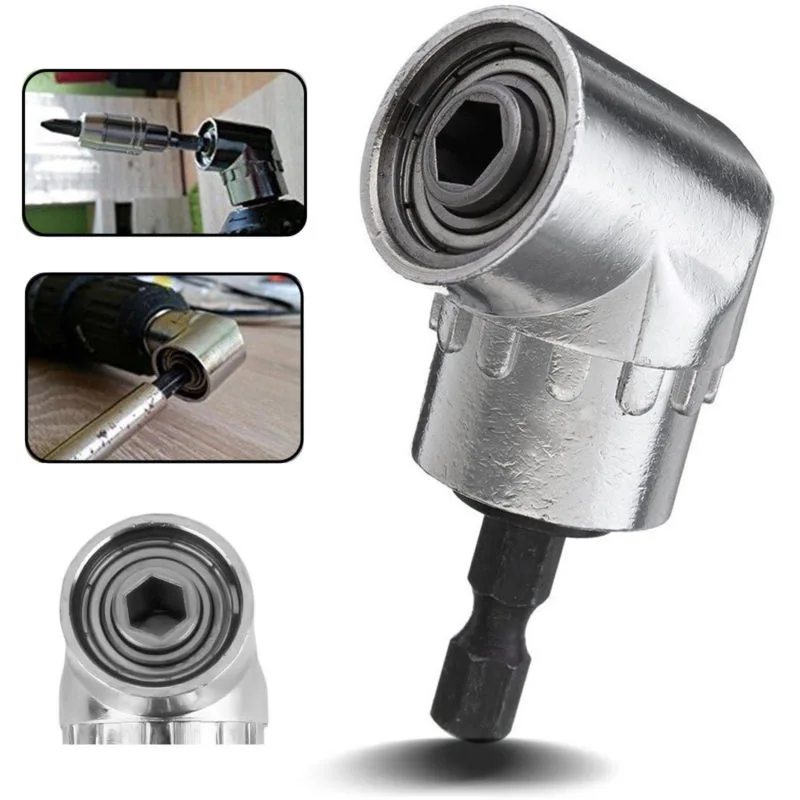 Angolo di 105 gradi Set di Cacciaviti Punte Ugelli Angolo di Adattatore del Supporto Regolabile Screw Driver Tool 1/4 "Pollici Magnetica Testa Ad Angolo