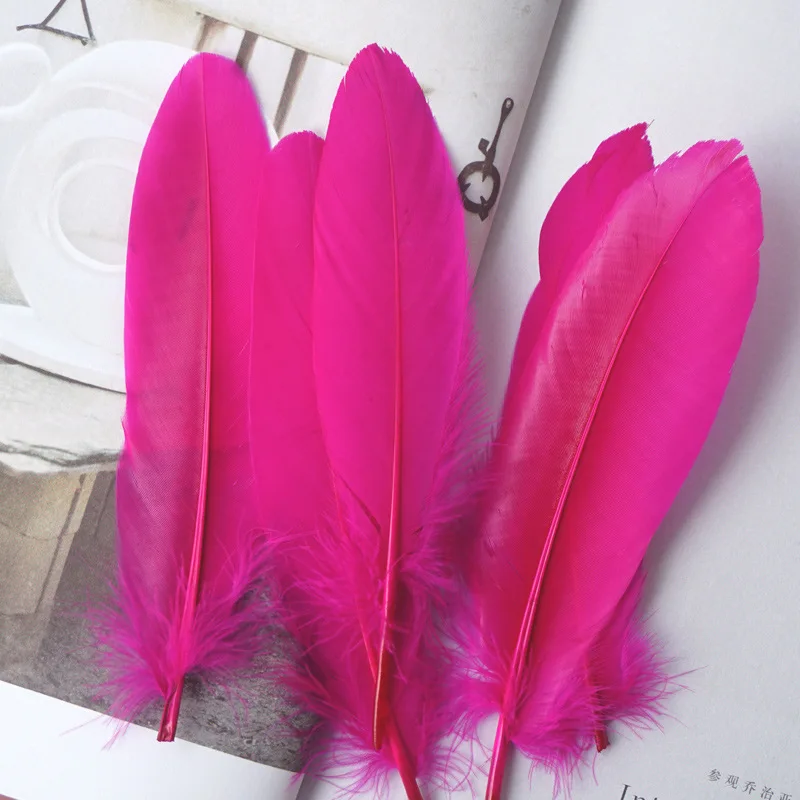 15Cm-20Cm Big Natural Goose Feathers For Crafts Decoration Carnival Jewelry Making Accessories Goose Feather DIY Pens Decorative