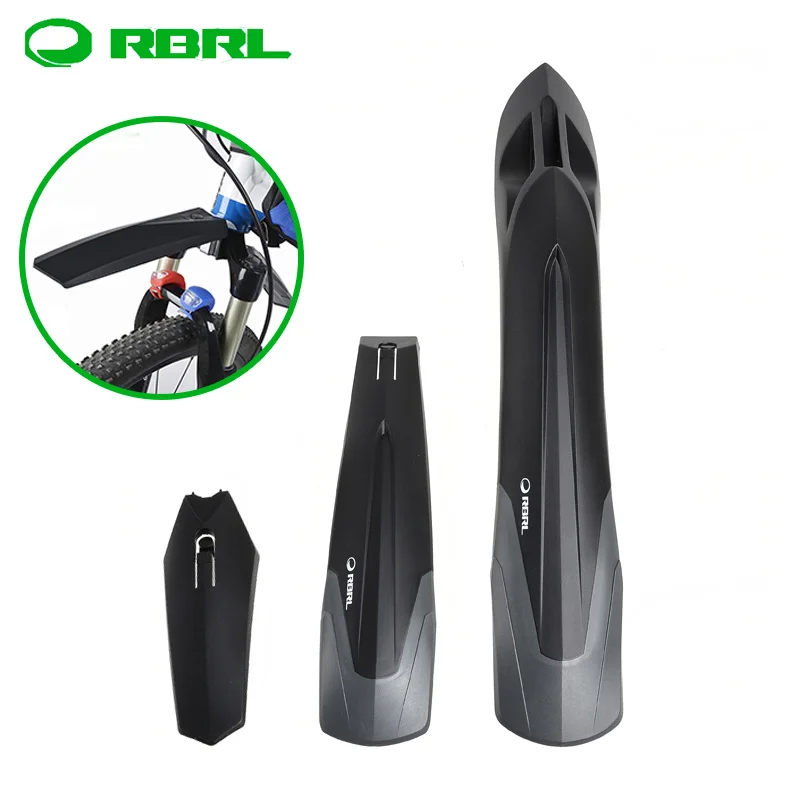 RBRL Bike Mudguard Set MTB Fender E-Bike 26 27.5 29 Mountain Bike TPE Widen Lengthen Quick Release Mud Guards Defender Sets