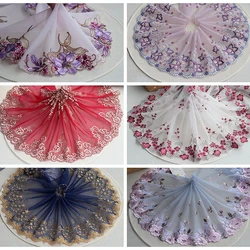 1Yard Exquisite Embroidered Flower Lace Trim High Quality Lace For Craft&Sewing Dress Clothing Accessories