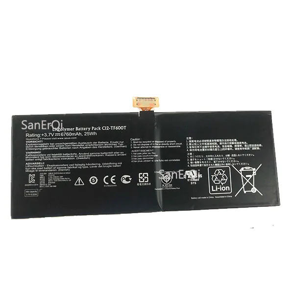 

Battery C12-TF600T TF6PSG3 For ASUS For VIVO TAB TF600T TF600TG Battery