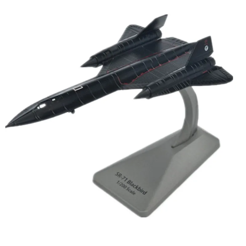 Aircraft Plane model US Air Force SR-71 Blackbird reconnaissance airplane Alloy model SR71 1:200 diecast metal airplanes model