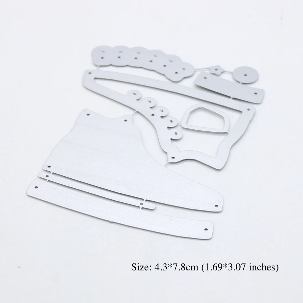 KSCRAFT Cute Sneaker Shaker Metal Cutting Dies Stencils for DIY Scrapbooking Decorative Embossing DIY Paper Cards