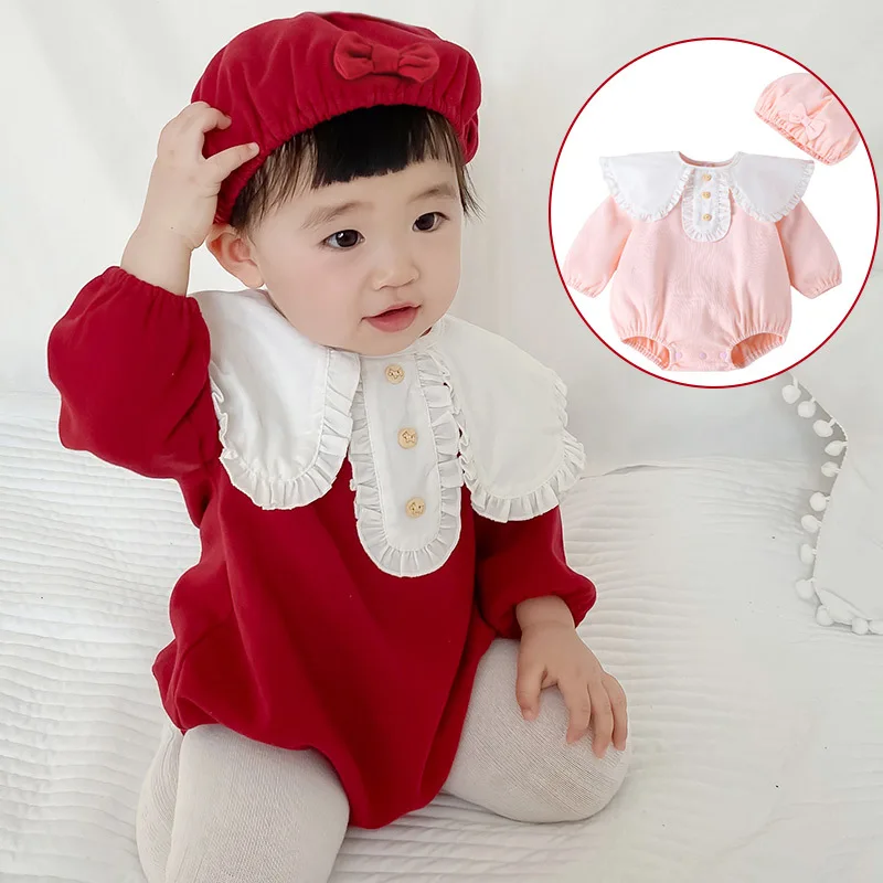 

Baby clothing spring autumn cotton children baby girls clothes newborn romper one-year-old baby girl outfis Infant jumpsuit