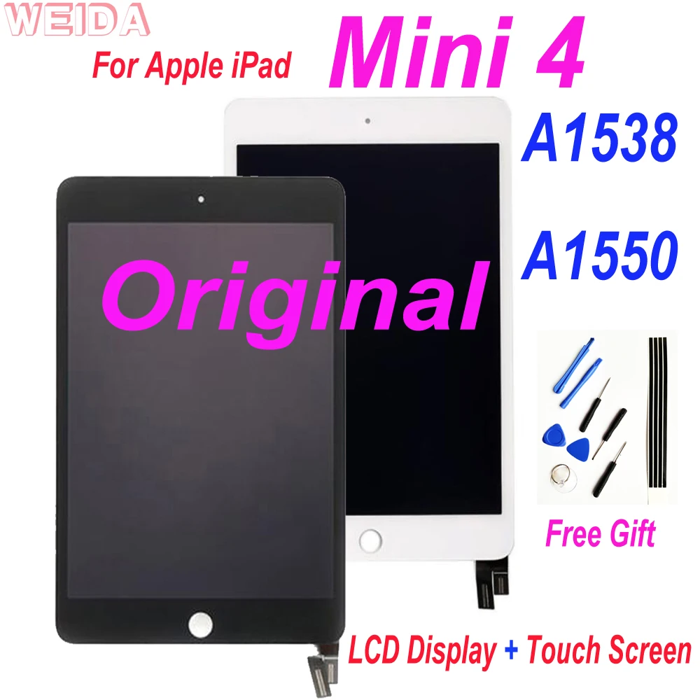 LCD originale per iPad Mini 4 Mini4 A1538 A1550 Display LCD Touch Screen Digitizer Assembly per iPad Mini 4 LCD parte di ricambio