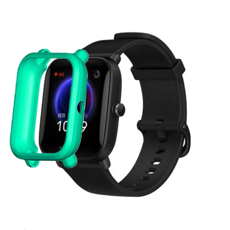 Soft TPU Edge Protector Smartwatch กรณีกรอบสำหรับ Amazfit BIP S/Lite/U/Pro GTS 2 Mini นาฬิกาป้องกันกันชน