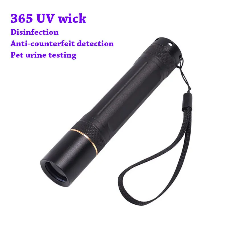 TMWT Portable Ultra Violets Ultraviolet Lanterna uv light 5W 18650 Battrry powerful uv led 365nm Flashlight Torch for Pet urine