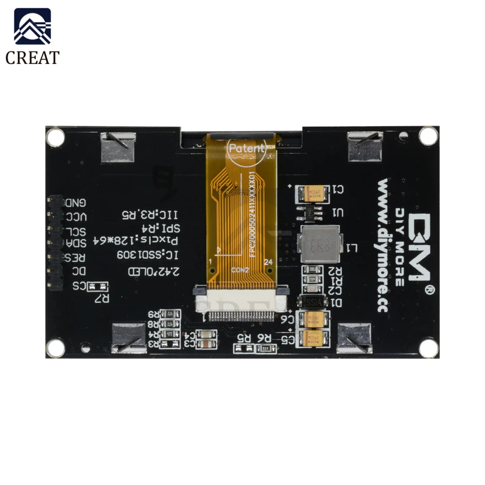 2.42 Inch 2.42 "Oled Display Module 128X64 Lcd Hd Scherm Board Module Ic I2C Spi Seriële SSD1309 Voor Arduino