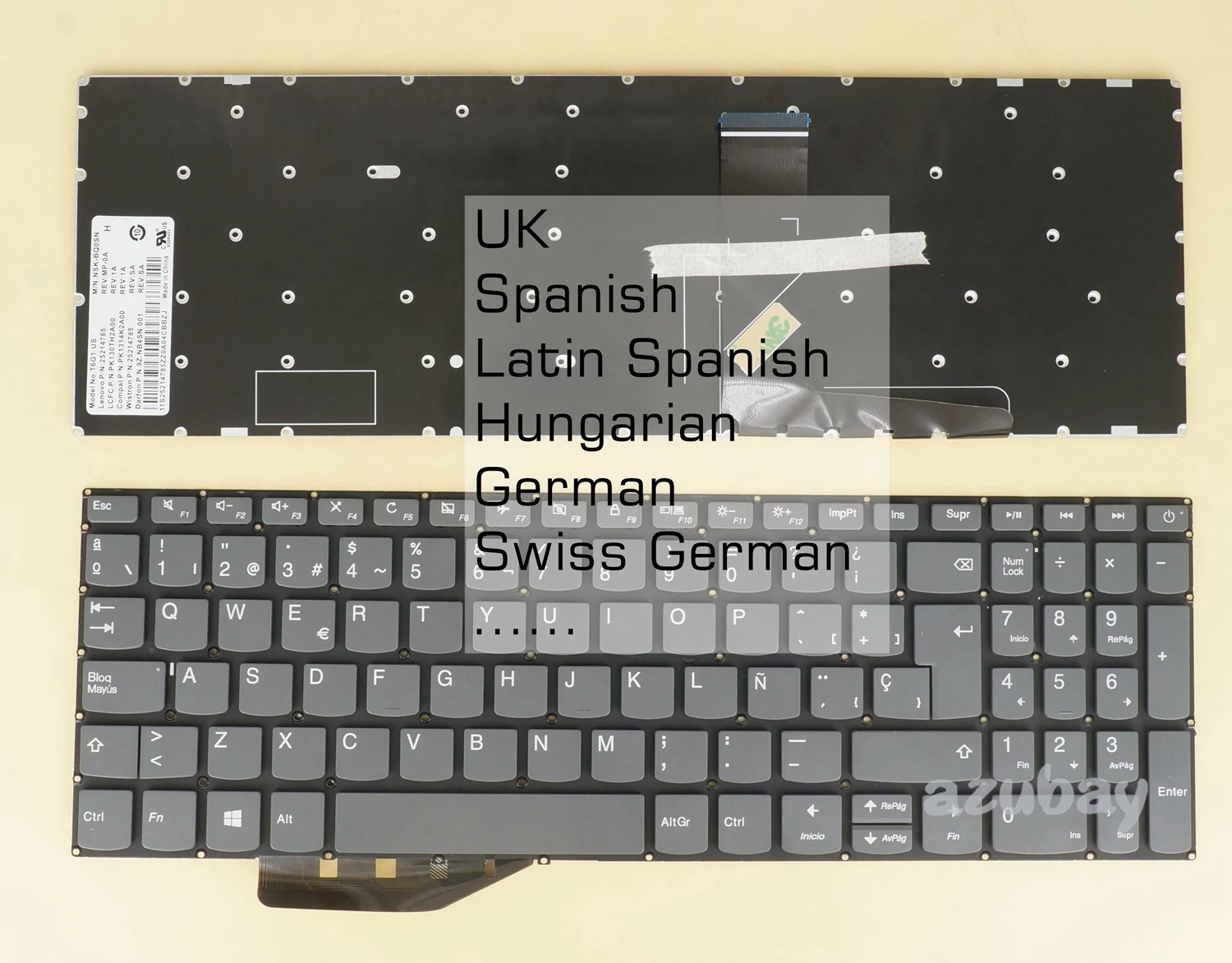 

UK HU SW DE Keyboard For Lenovo PC5CP-UK LCM16H66GB-686 PC5CP-HUN LCM16H66HU-686 PC5CP-SW LCM16H66CH-686 PC5CP-GE LCM16H66D0-686