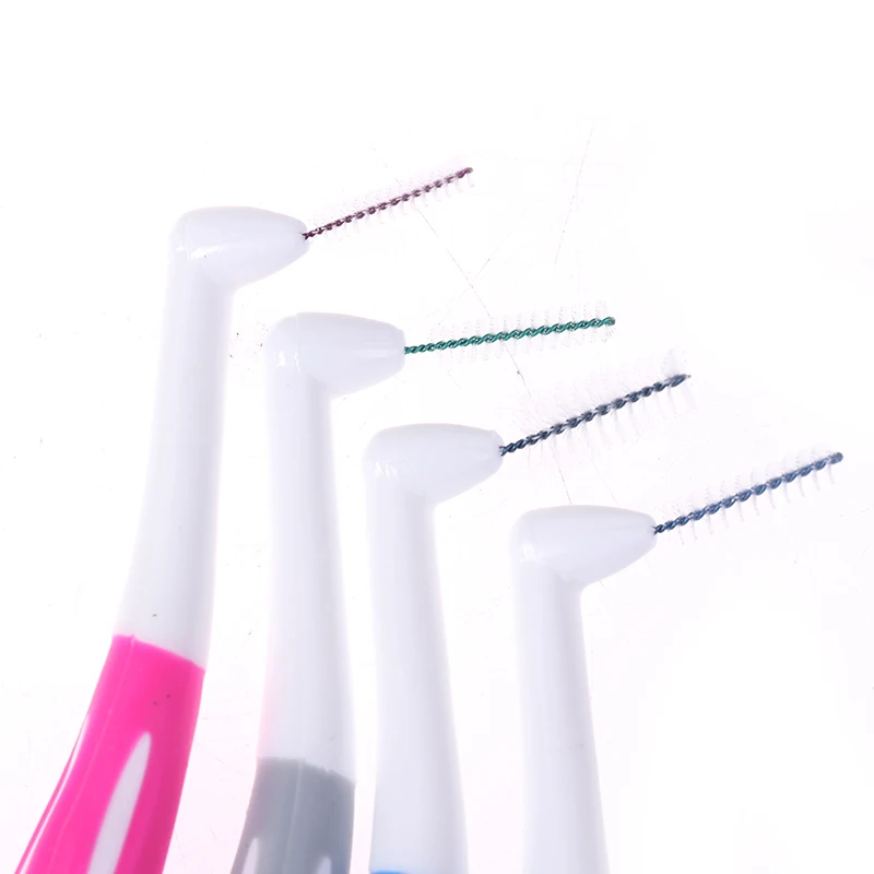 Hilo Dental de higiene bucal para hombres y mujeres, cepillo Interdental suave de 0,7-1,2 MM, herramienta de cuidado bucal, 10 unidades