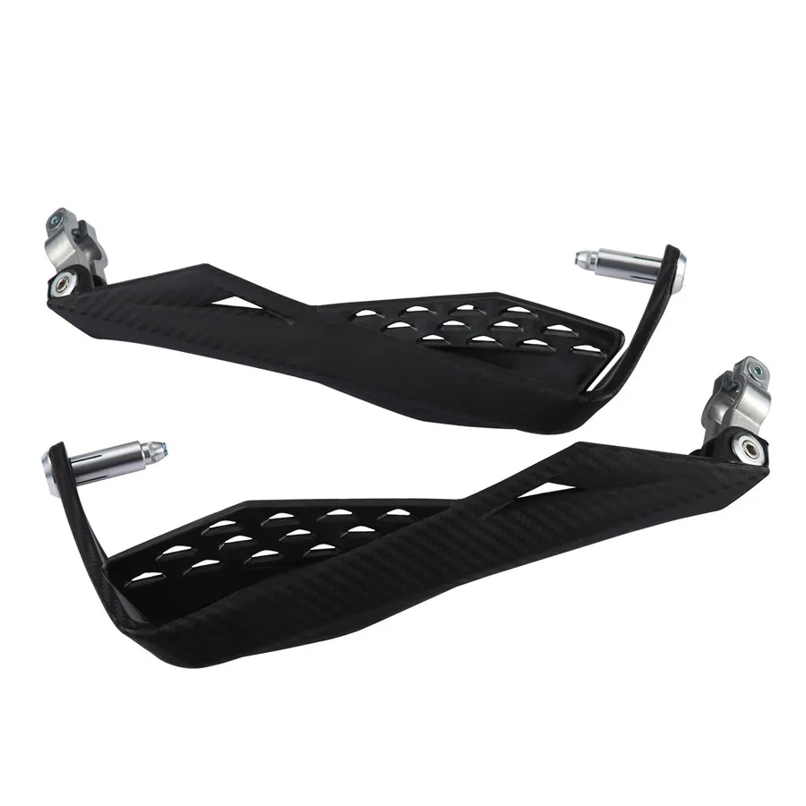 2PCS Motorcycle 22mm Handlebar Carbon Hand Guards Handguard Protector Protection