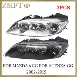 2PCS Left &Right Car Front Bumper Front Driving Light Head Light Headlamp No With Bulbs For Mazda 6 GG For Atenza GG 2002-2015