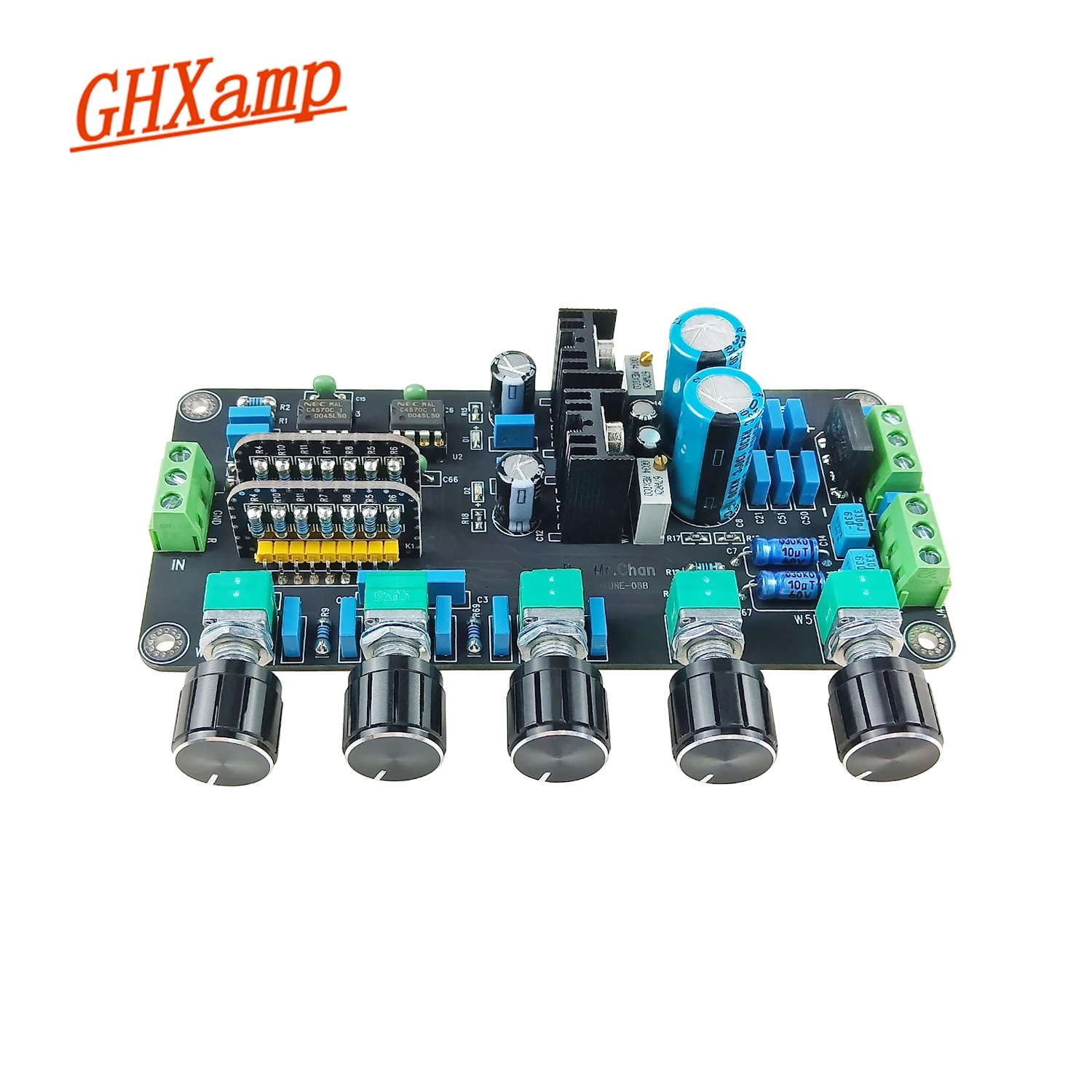 

GHXAMP Preamplifier Tone Control Board Treble Mid Bass Volume Adjustment UPC4570C Balance Control Dual AC 15V-20V 1pc