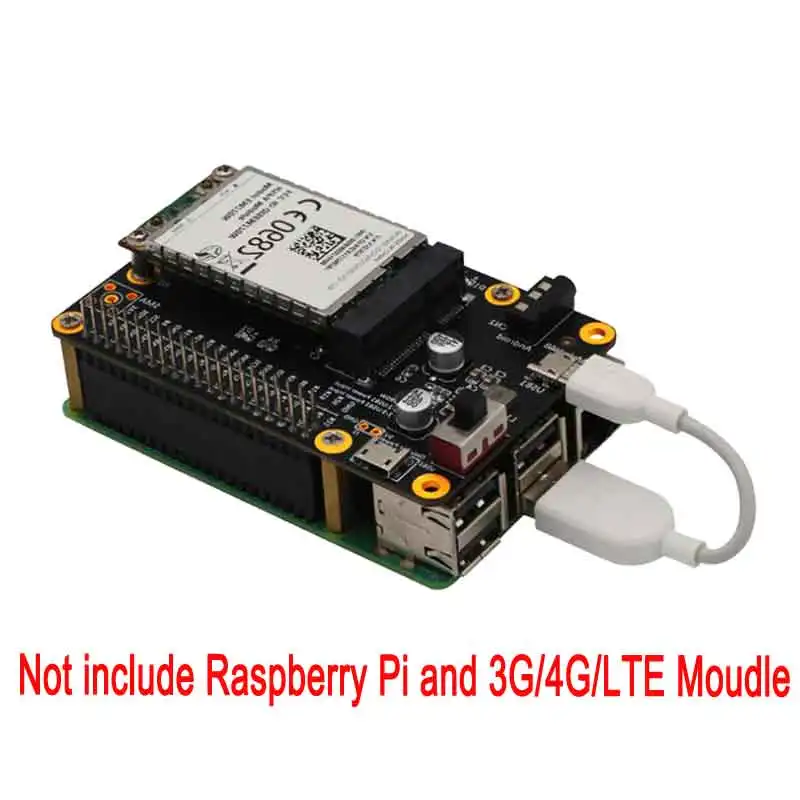 Raspberry Pi 3G/4G/LTE module network card adapter card Mini PCI-E USB 2.0