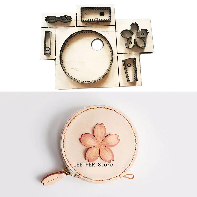 

Японское стальное лезвие, резак, кожаная сумка для монет, кошелек для монет, шаблон, сделай сам, кожаный инструмент, кошелек, форма для изделий из кожи, 110 мм