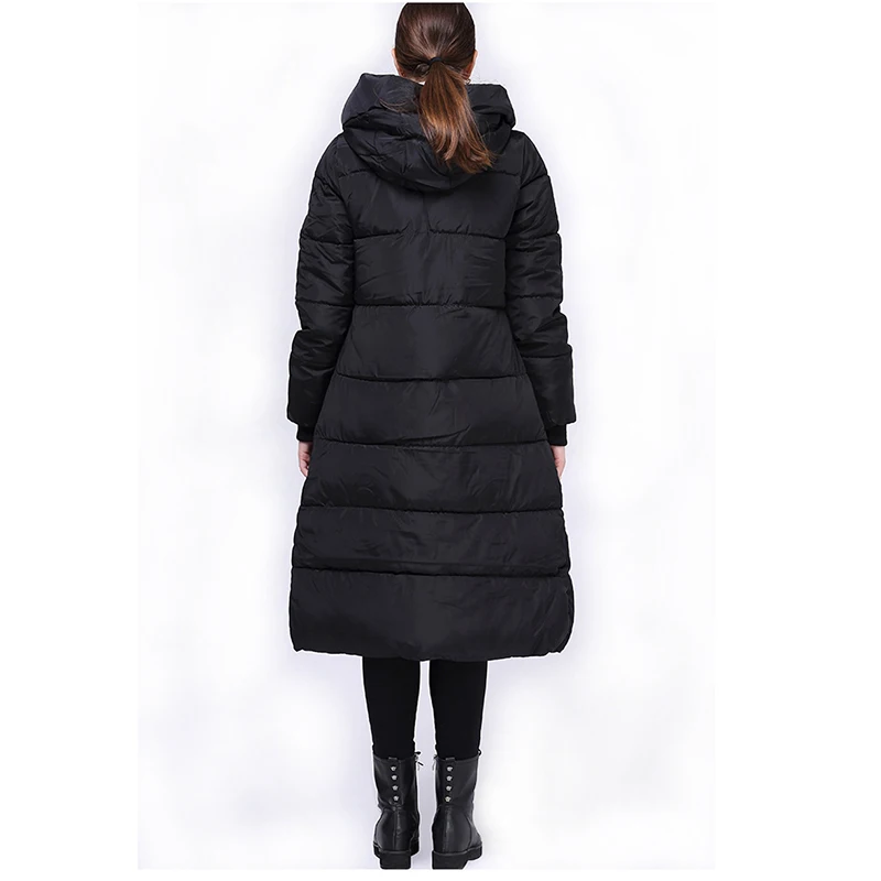 New Women\'s large size thickening Sustans Hooded zipper Cotton clothing Female Winter Coat