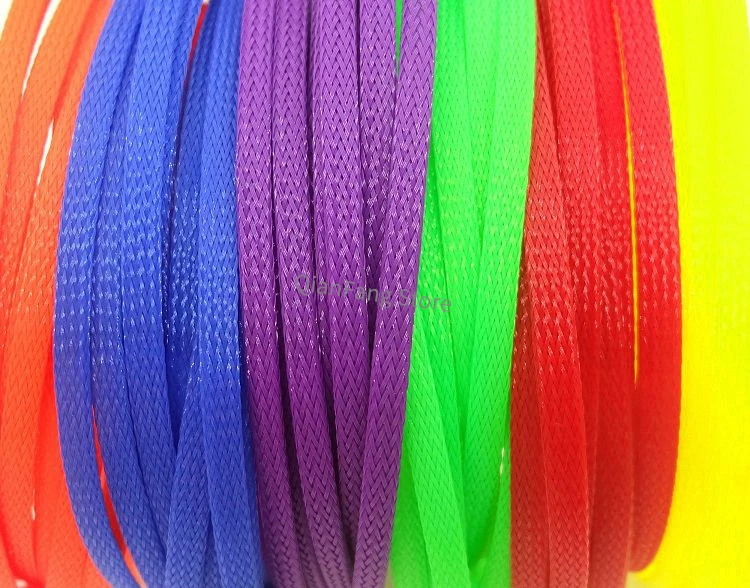 10M Braided Cable Sleeve 3 4 5 6 8 10 12 14 16 18 20 22 25 30 35 40 mm PET Expandable Cover Insulated Nylon Sheath Wire Wrap