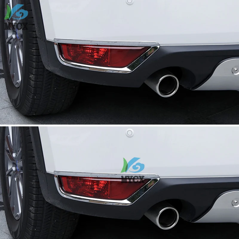 

FIT For Mazda CX5 CX-5 CX 5 2017 2018 2019 KF ABS Chrome Rear Reflector Fog Light Lamp Cover Sticker Decoration Trim Accessories