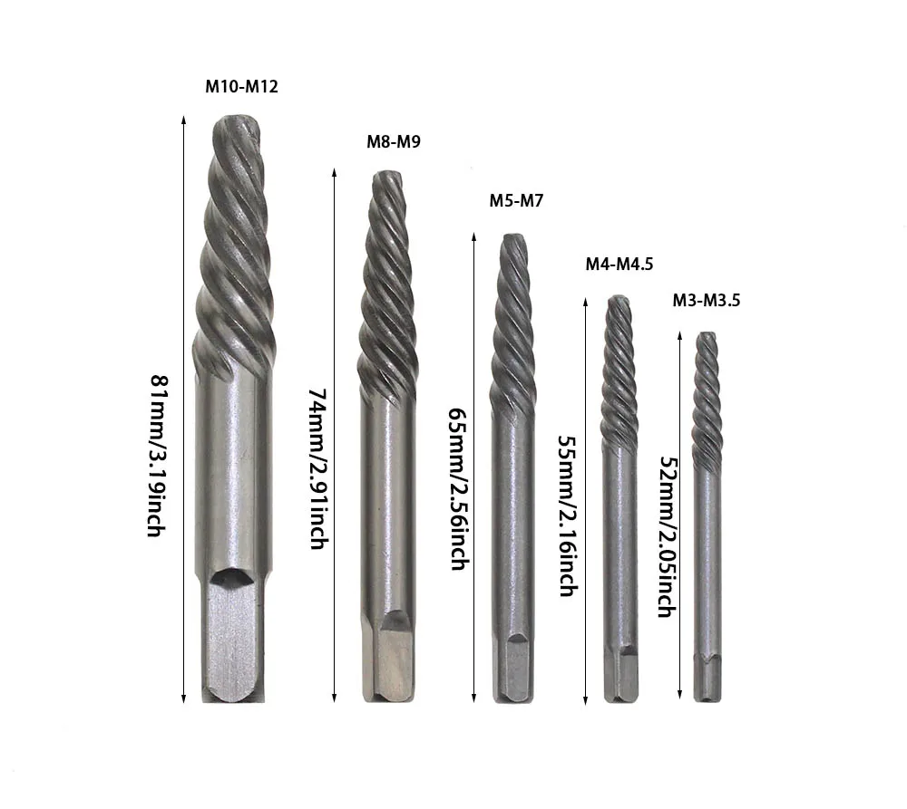 損傷したネジ抽出器,3mm〜10mm,11個,ドリルガイド,取り外しが簡単,ボルト,傷のあるネジ用