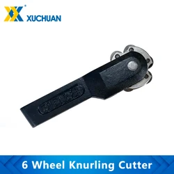 6 Wheel Knurling Cutter Linear Pitch Knurl Lathe Cutter Gear Shaper Cutter Steel Lathe Tool 6 Head Knurl Wheel Lathe Cutter