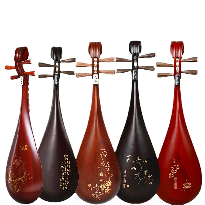 Pipa musical instrument stage performance examination African rosewood old pear pipa children beginner hardwood