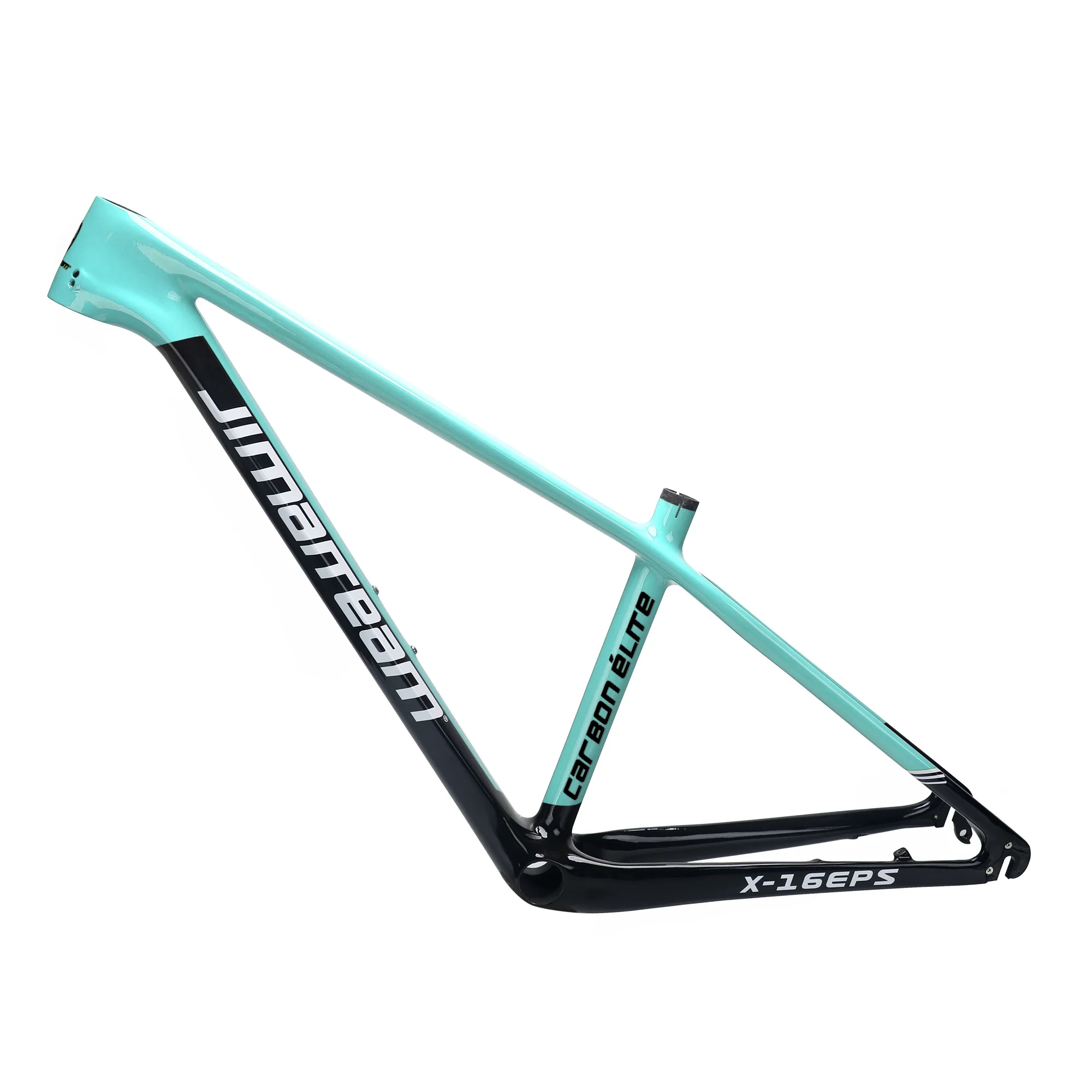 Jimiteam-Carbon Fiber Mountain Bike Frame, Quick Release Barrel Axle, Dark Green, 27.5 