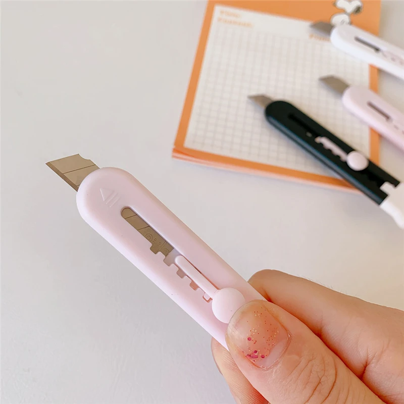 1pcs Cute Girly Pink Cat Paw Alloy Mini Portable Utility Knife Cutter Letter Envelope Opener Mail Knife School Office Supplies