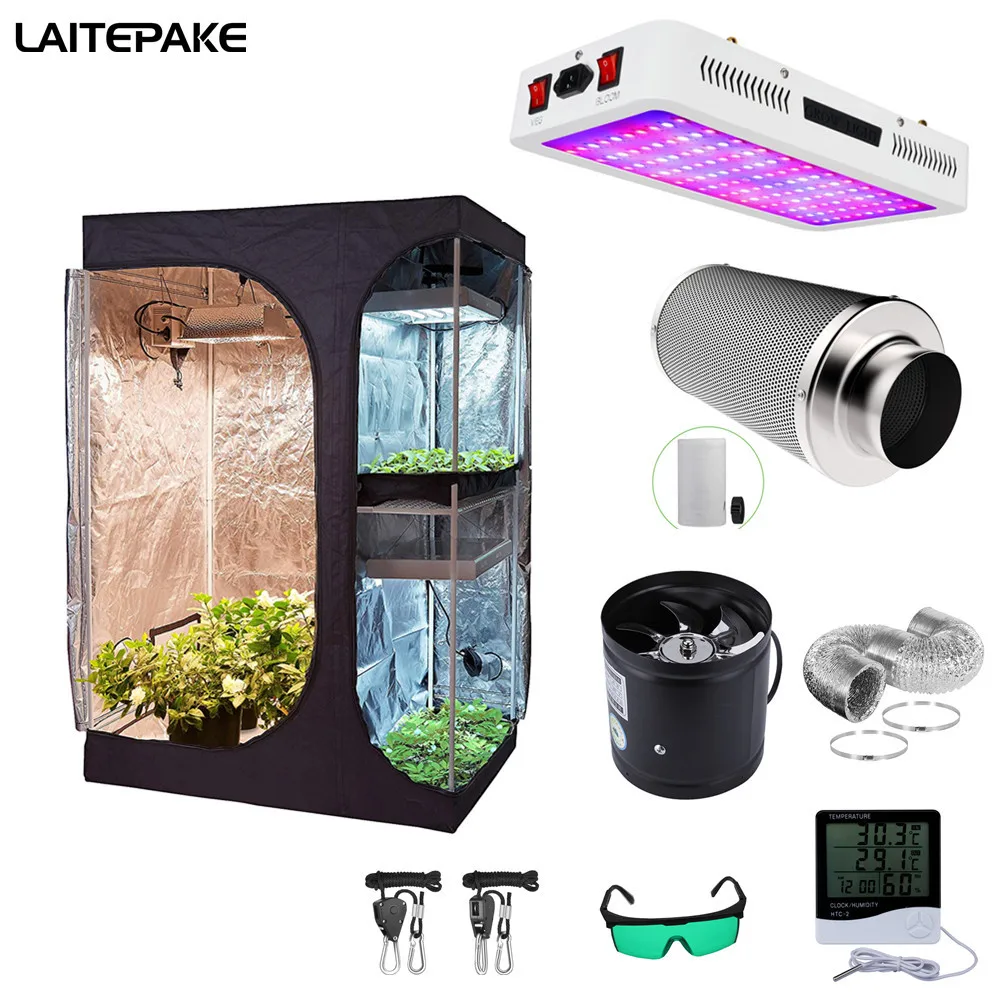 Led Grow Light Grow Tent 4/6 Inch Fan Carbon Filter Suit With Veg/Bloom Full spectrum For Indoor Grow Box Hydroponics Plant Grow