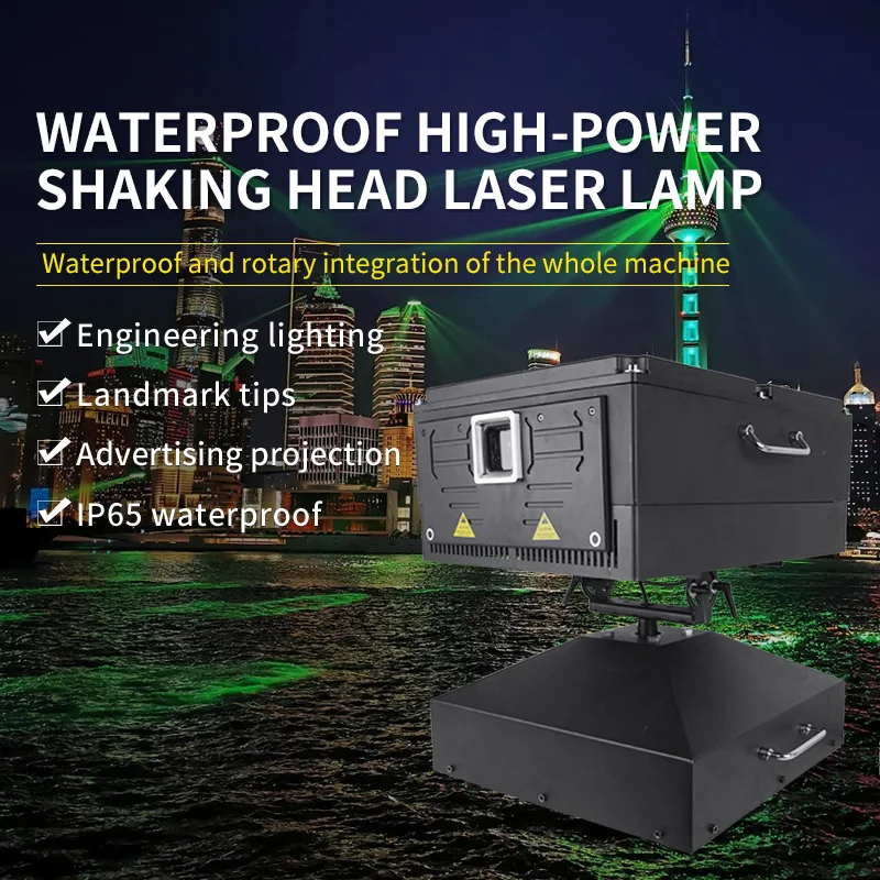 Waterdichte Rgb Animatie Laser Stage Light Laser Scanner Projector Podium Verlichting Effect Dj Laser Licht DMX512 Animatie Laser