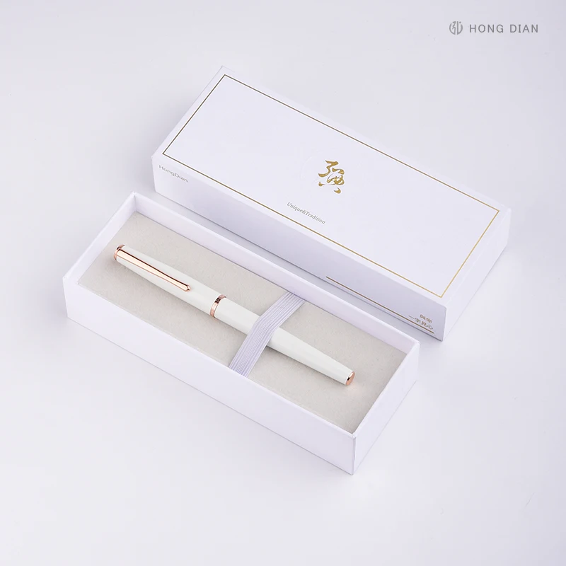 LT Hongdian 920 Rose Gold Fountain Pen Superfine/Fine Nib 0.4/0.5mm Ladies Elegant And Excellent Business Office Gift