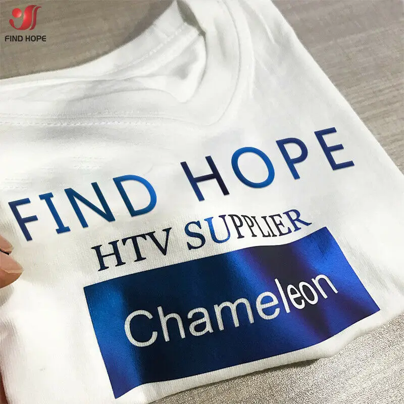 Chameleon Heat Transfer Vinyl Iron-on Heat Press T-Shirt Textile Fabric Film HTV Printing Number Patterns for Decor 30*25cm/50cm