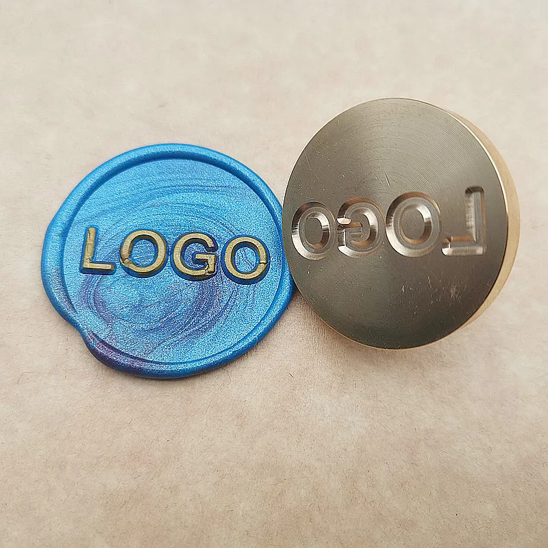 Wax Seal Stamp Private Customize Logo Pattern Retro Antique Stamp Image Custom Multiple Size Options Lacquer Seal Metal Head view 3
