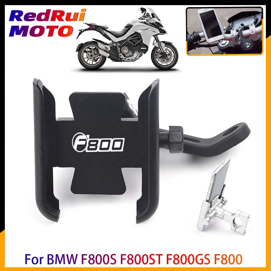 

With Logo F800 For BMW F800S F800ST F800GS High Quality Motorcycle Accessories Handlebar Mirror Mobile Phone GPS Stand Bracket