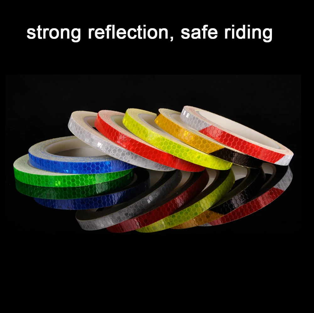 Car sticks Reflective Fluorescent Sticker Bicycle Motocycle Car Stickers Adhesive Tape  Car Decoration  Car Accessories