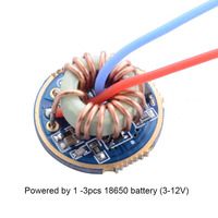 22mm/26mm 3V - 12V 2.9A Flashlight Universal Constant Current Driver Board Electric Circuit Board for 10w LED Torch