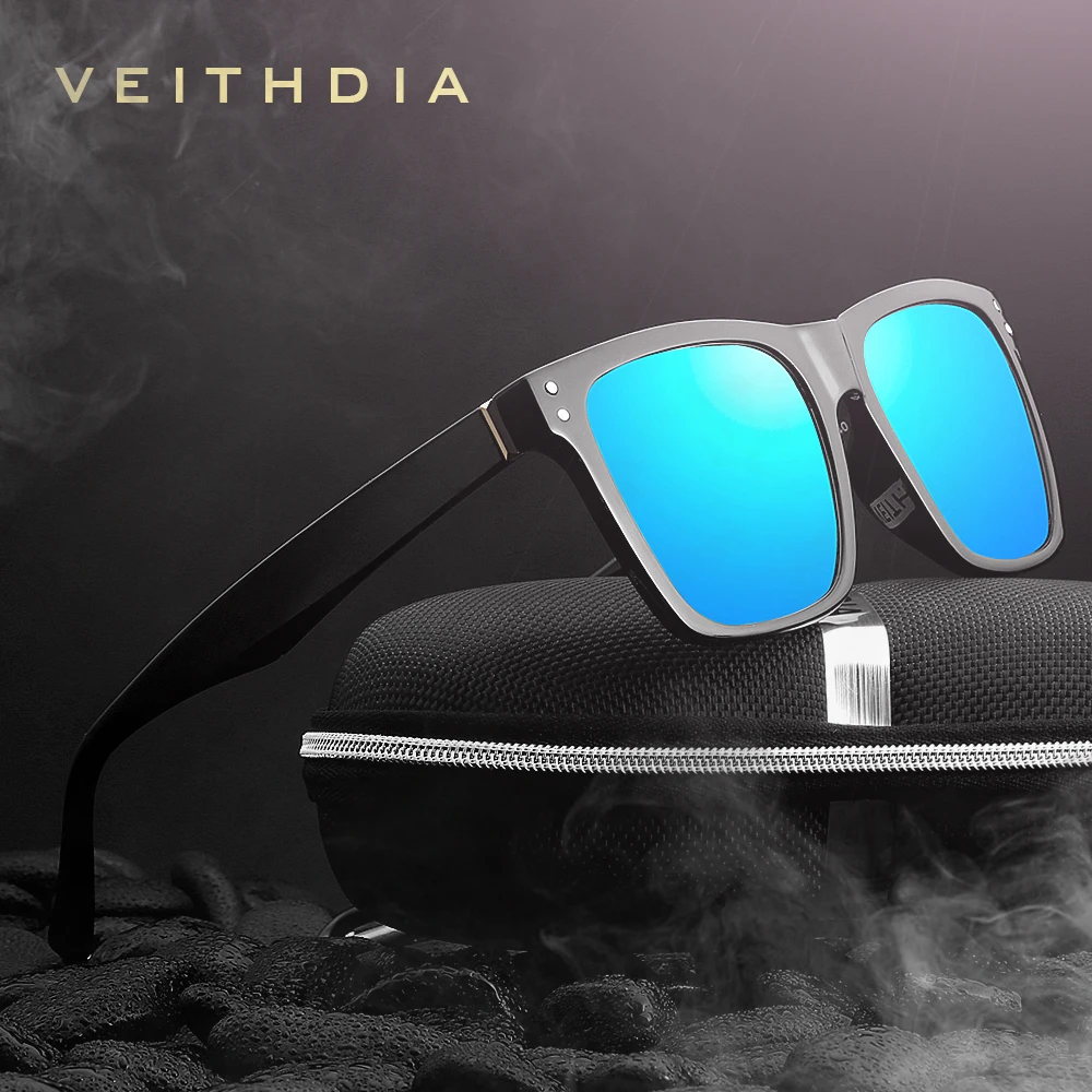 VEITHDIA Fashion Unisex Sun Glasses Photochromic Polarized UV400 Sunglasses Men Women Classic Sports Eyewear For Male 7018