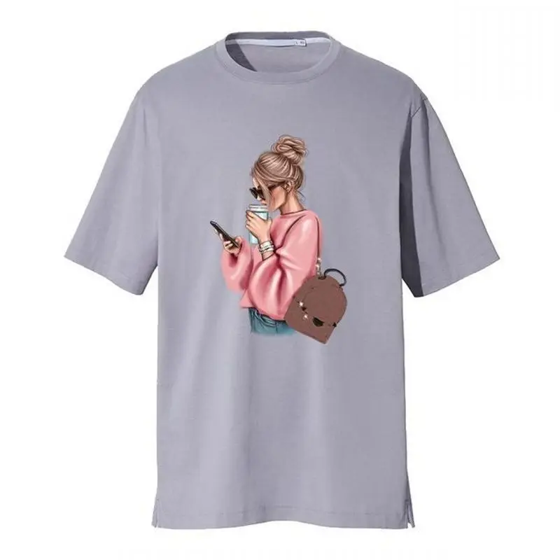 17x26cm Fashion Beauty Girl Iron On Patches For DIY Heat Transfer Clothes T-Shirt Thermal Stickers Decoration Printing