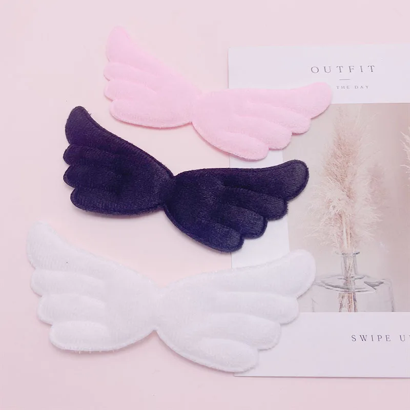 30 Stück/Set, 13,5 x 6 cm, Filz-Engelsflügel-Applikation zum Aufnähen, für handgefertigte Kleidung, Hüte, als Nähzubehör, für DIY-Haarspangen und als Aufnäher. – Detail 9