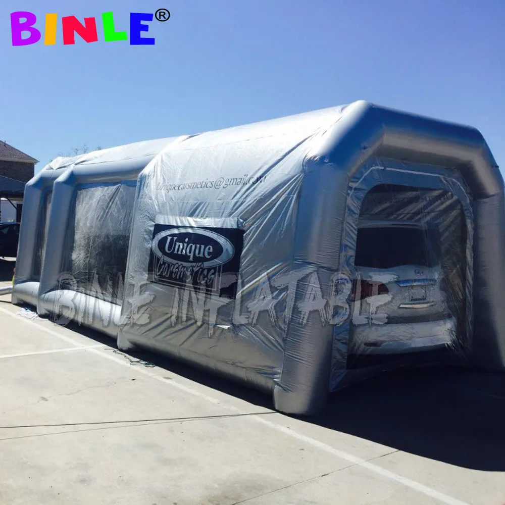 

Large mobile oxford material Car Inflatable Spray Booth Painting room with filter Motorcycle truck cabin service tent for sale