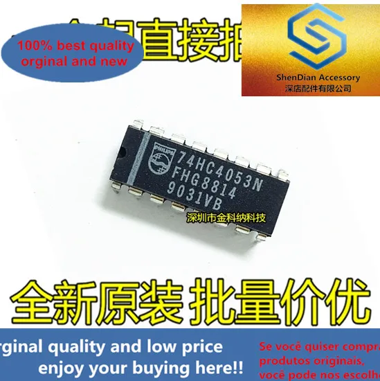 10Pcs Alleen Orginal Nieuwe 74HC4053 74HC4053N Digitale Logic Chip Plug-In Dip-16